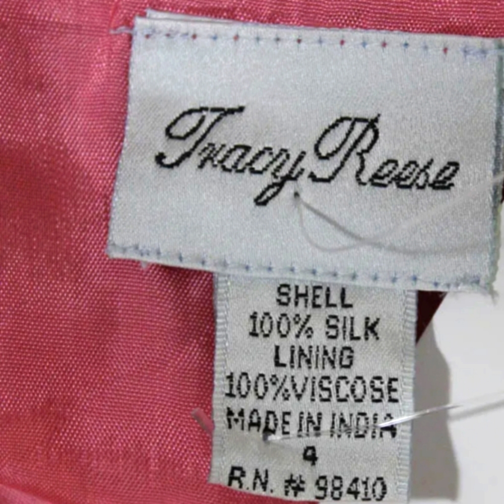 Y2k Vintage Tracy Reese Vintage Silk Beaded Bird of Paradise Skirt Anthropologie - Picture 5 of 6